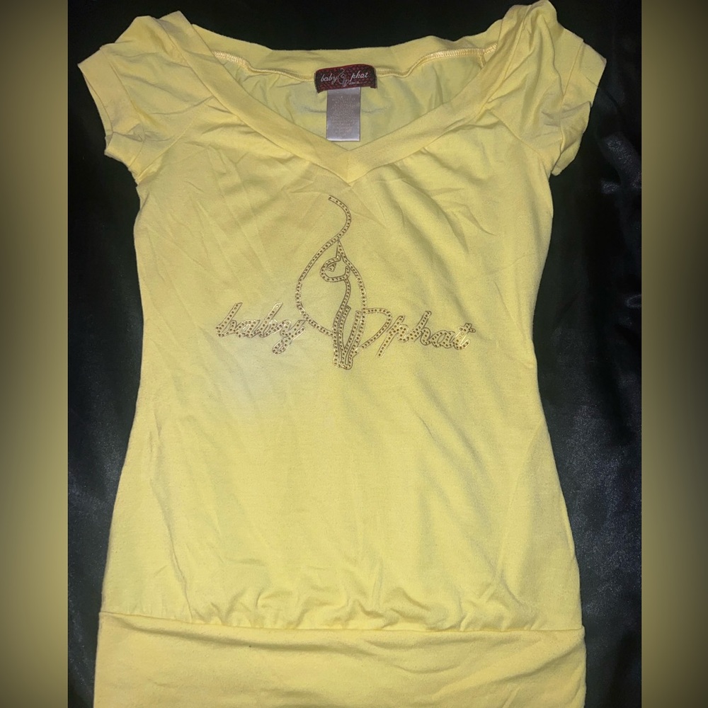 Baby phat rhinestone top